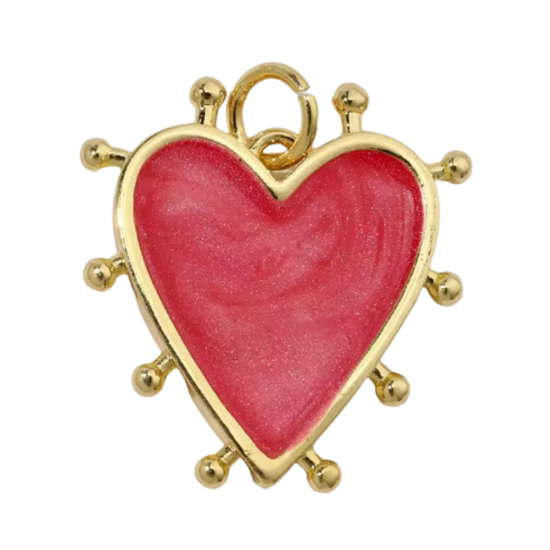 Bad Bunny Heart - Pink Enamel