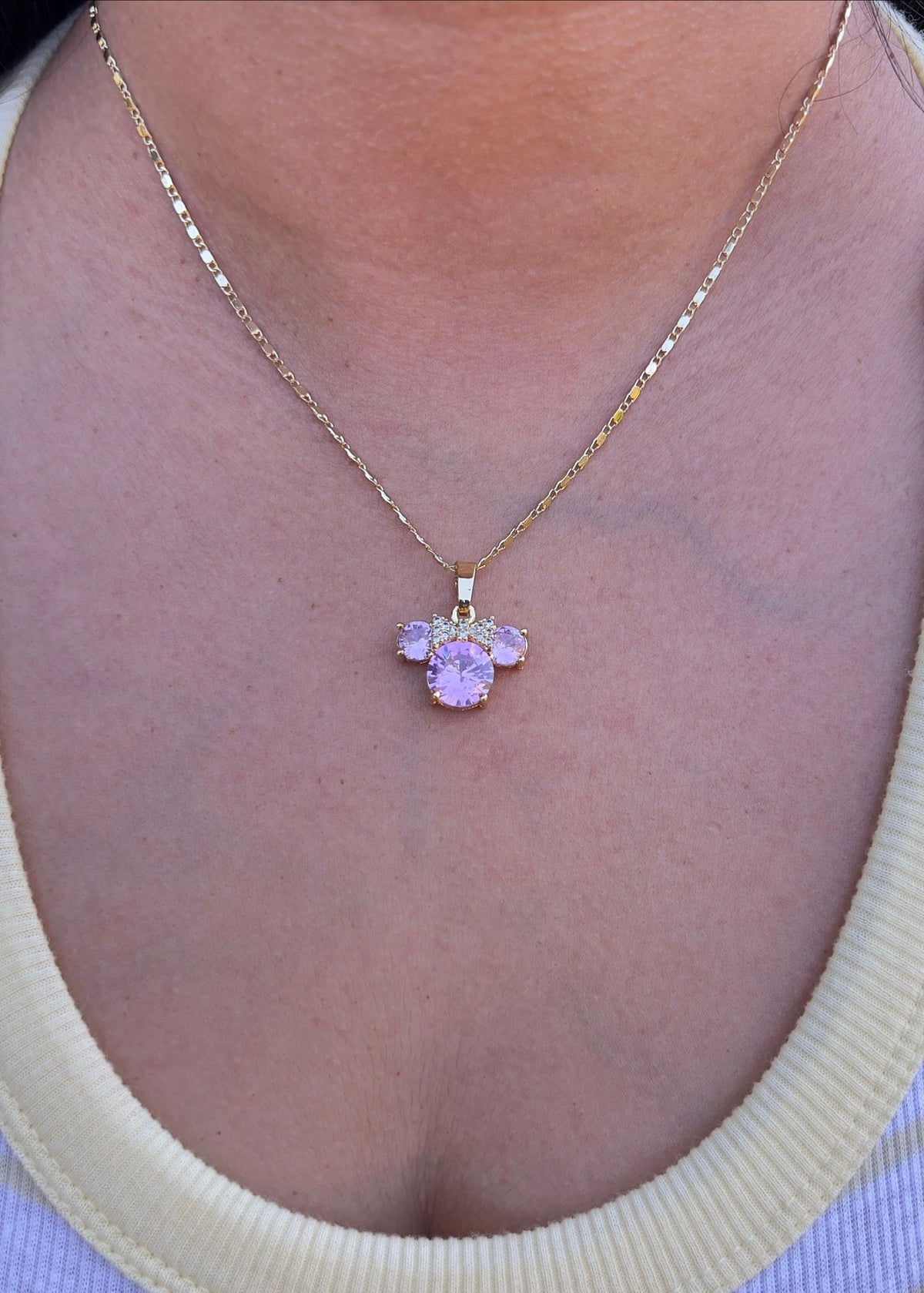 CZ Mouse Necklace