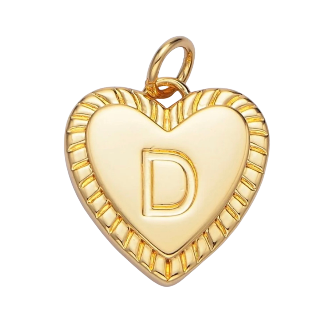 Heart Initial - D