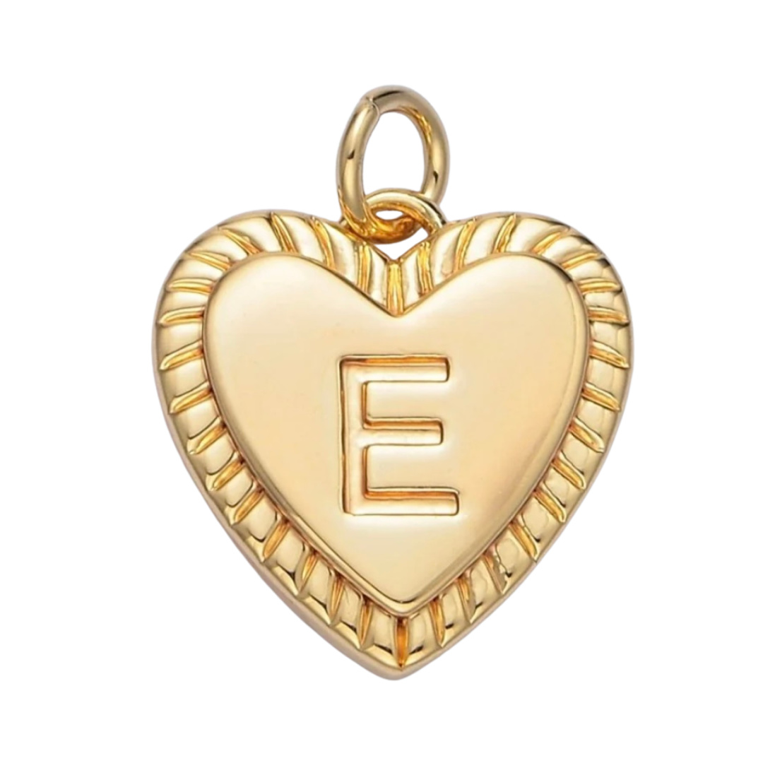 Heart Initial - E