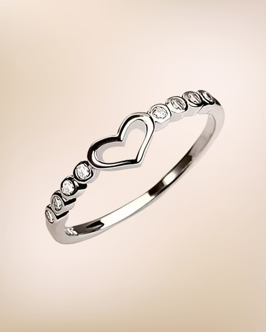 Sweetheart Pave Ring