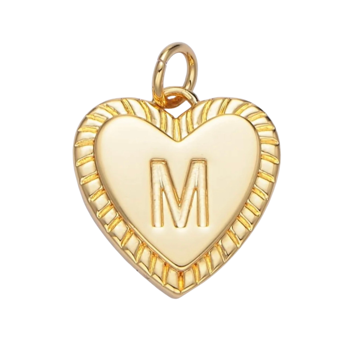 Heart Initial - M