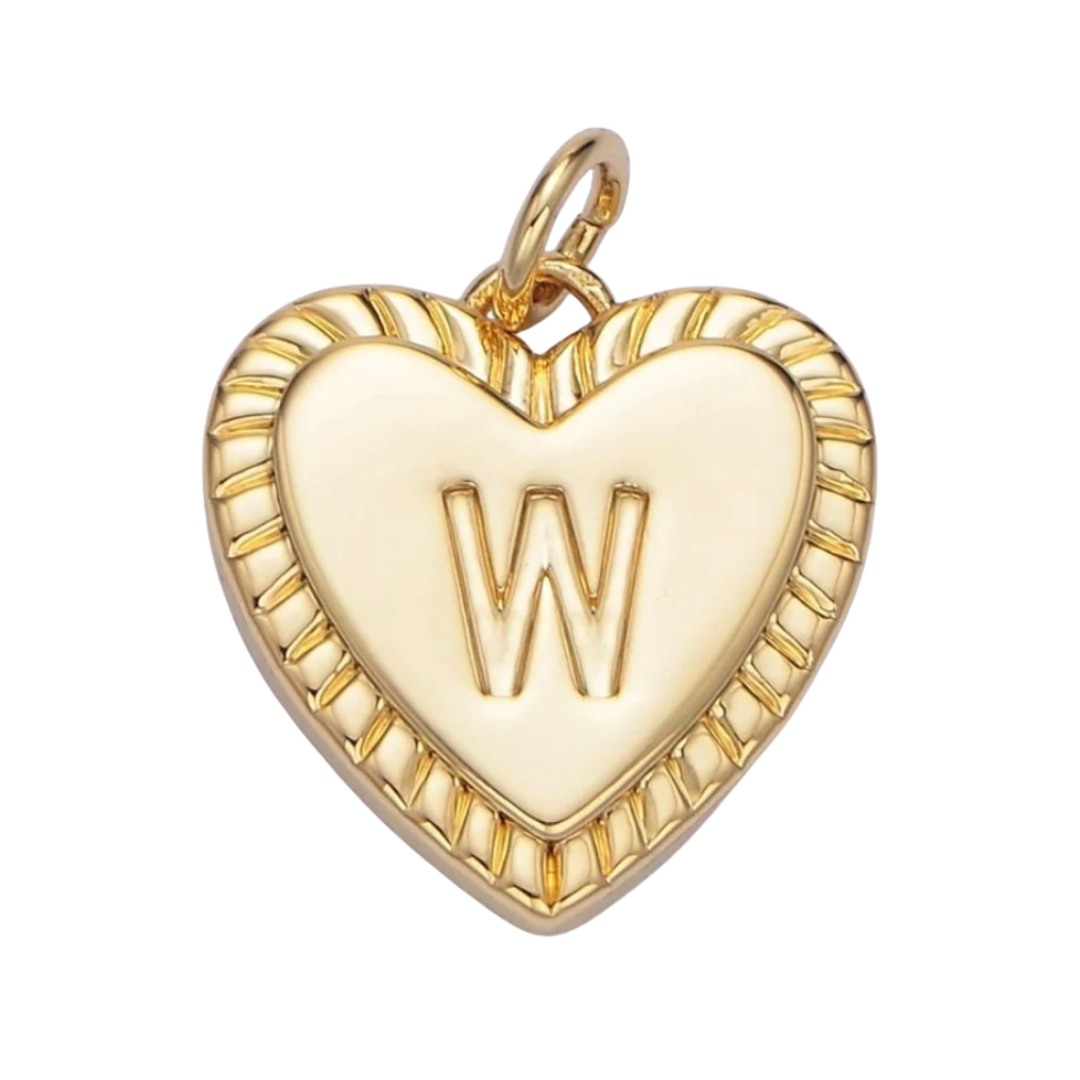 Heart Initial - W