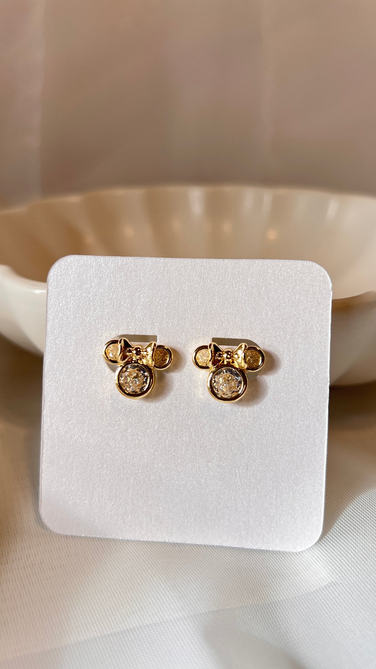 Sparkle Bow Studs