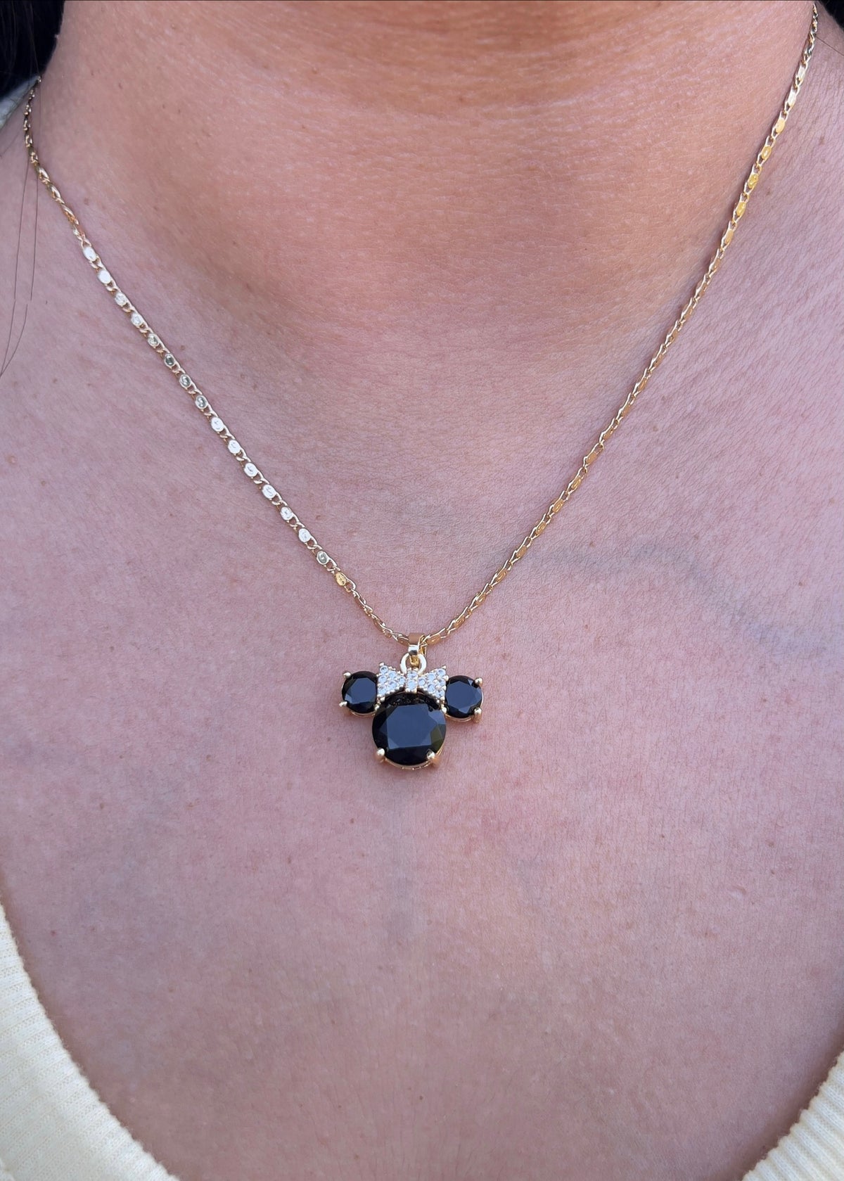 CZ Mouse Necklace