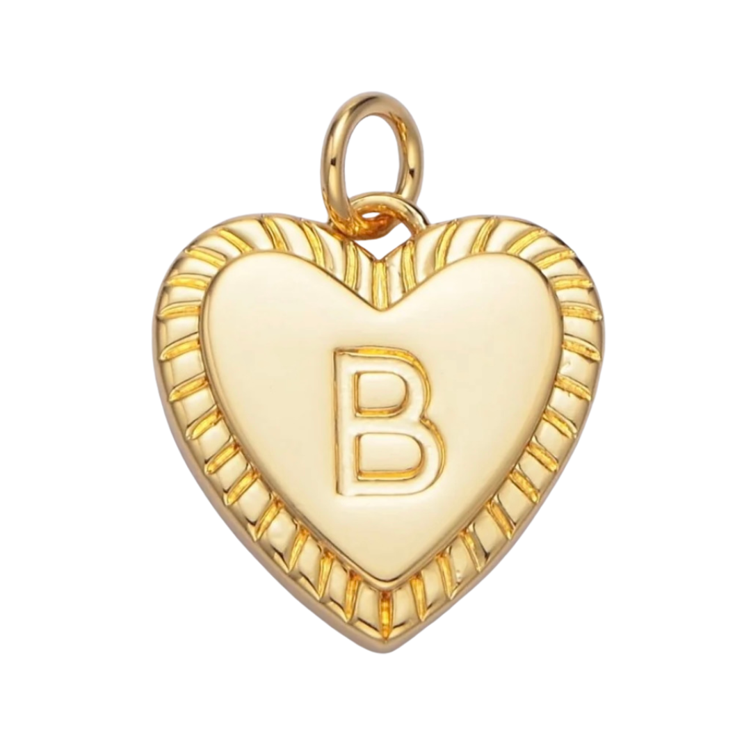 Heart Initial - B