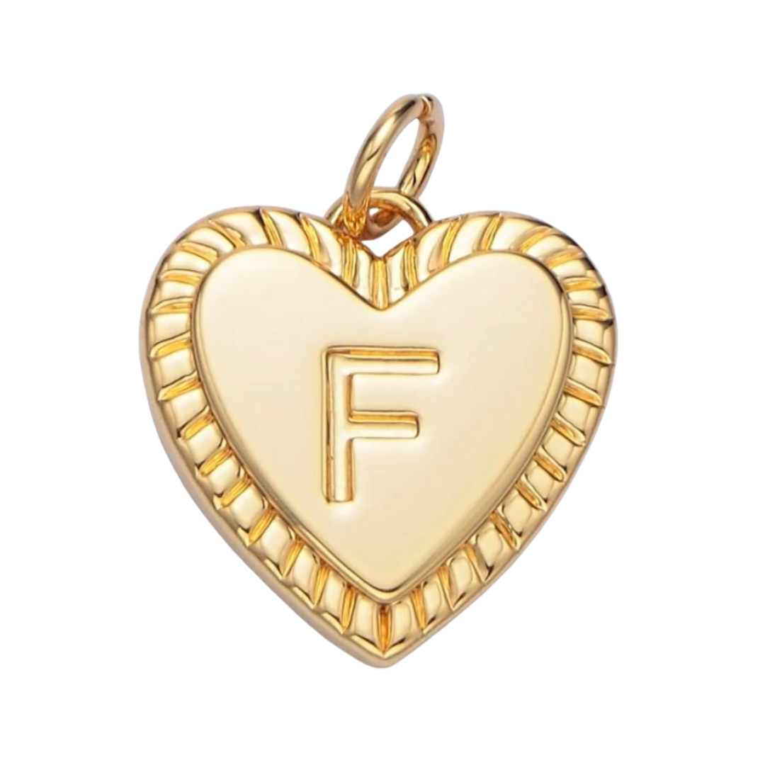 Heart Initial - F