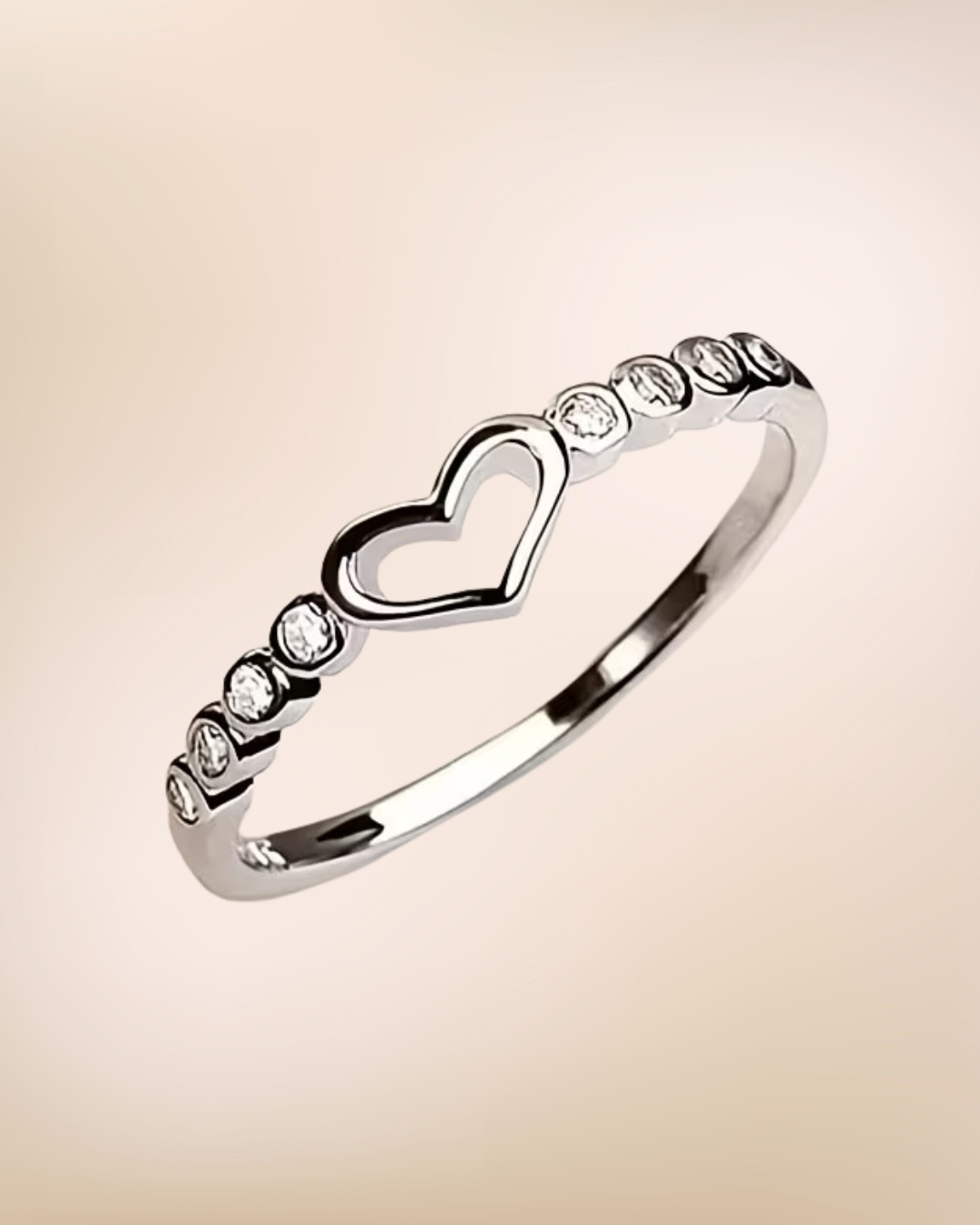 Sweetheart Pave Ring