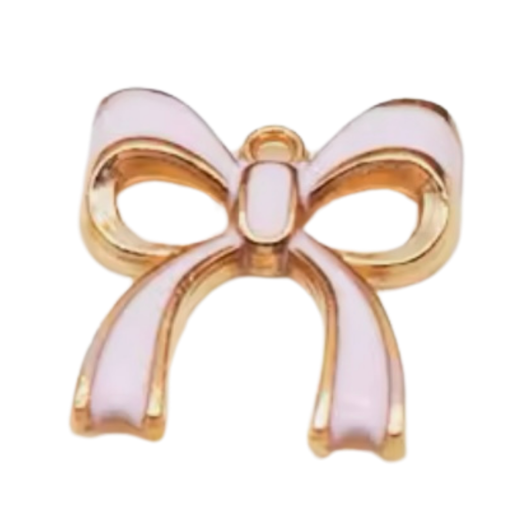Pink Bow - Enamel