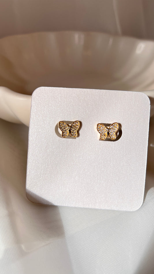 Butterfly CZ Studs