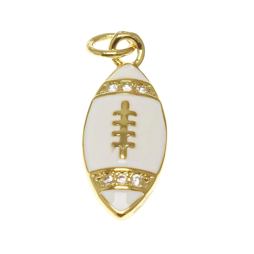 Football - Gold White CZ