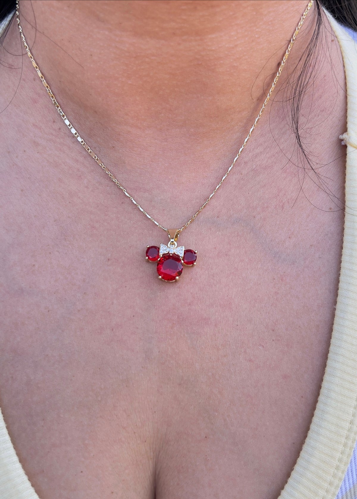 CZ Mouse Necklace