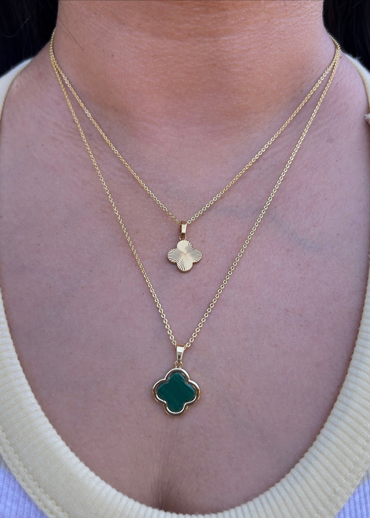 Double Clover Necklace