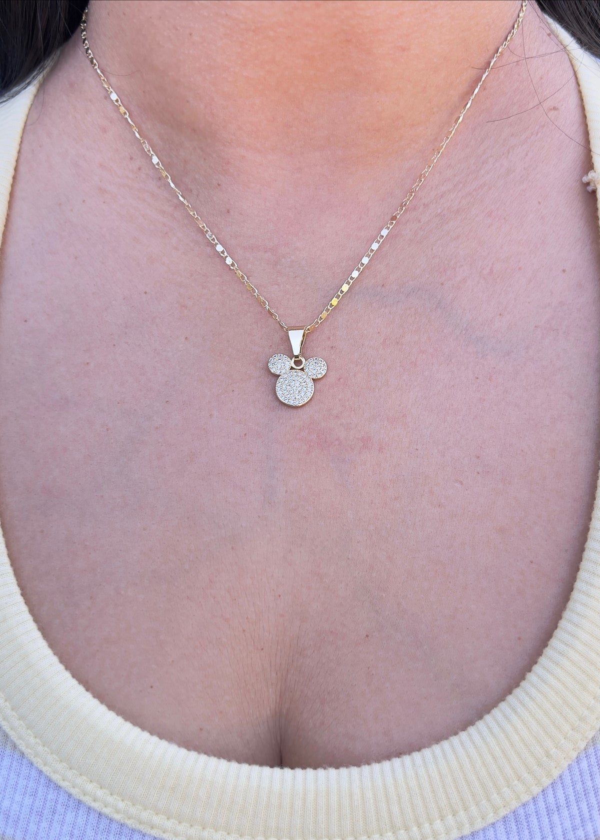 Pavé Mouse Necklace