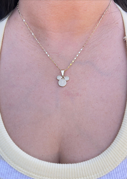 Pavé Mouse Necklace