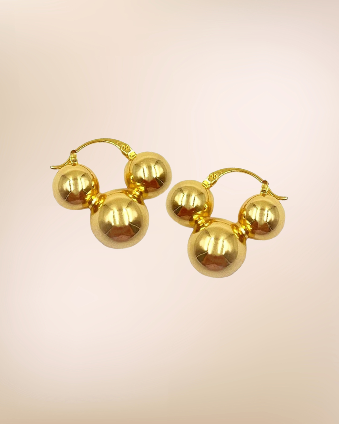 Golden Trio Hoops