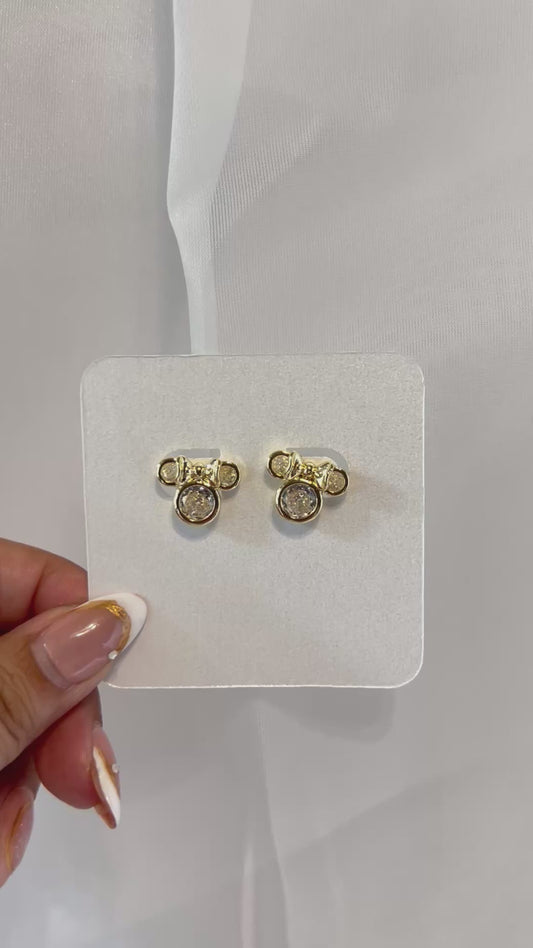 Sparkle Bow Studs